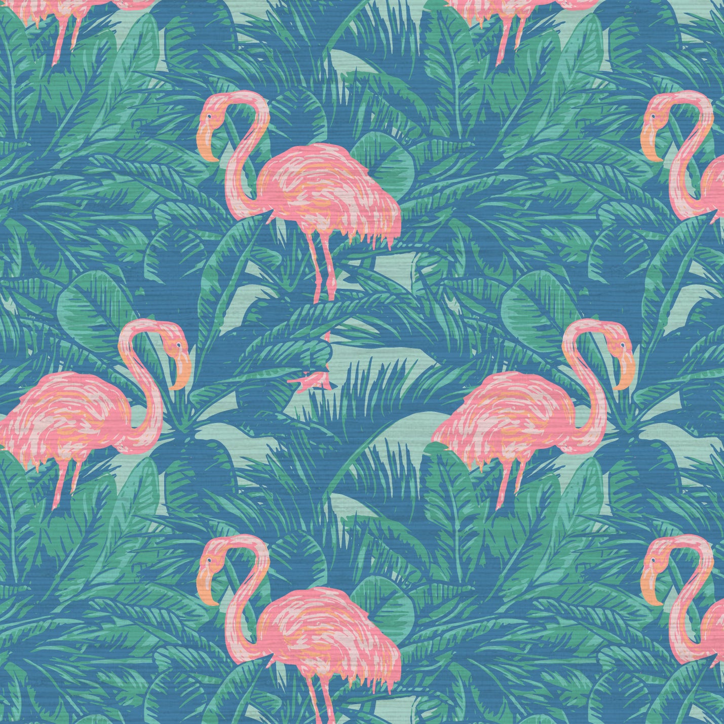 Grasscloth wallpaper Natural Textured Eco-Friendly Non-toxic High-quality Sustainable Interior Design Bold Custom Tailor-made Retro chic Grand millennial Maximalism Traditional Dopamine decor Tropical Jungle Coastal Garden Seaside Seashore Waterfront Retreat Relaxed beach vibes Beach cottage Shoreline Oceanfront Nautical Cabana preppy flamingo pink palm leaf green