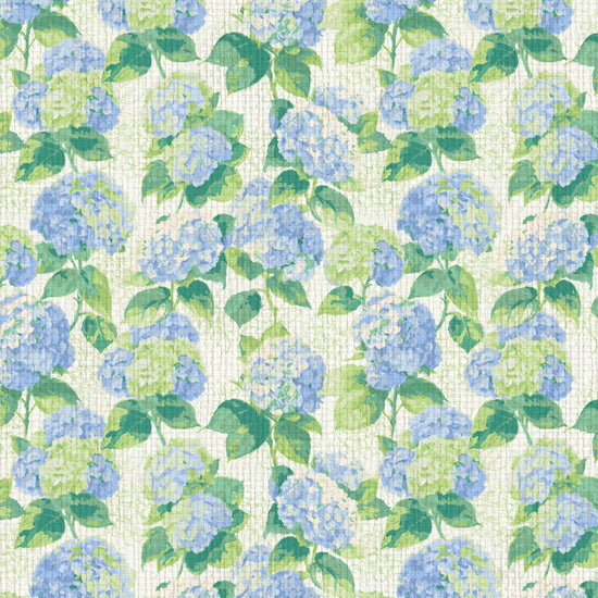 grasscloth paperweave wallpaper Natural Textured Eco-Friendly Non-toxic High-quality  Sustainable Interior Design Bold Custom Tailor-made Retro chic Grand millennial Maximalism  Traditional Dopamine decor coastal garden hydrangea preppy french blue lilac lavender cabana kids cottage seashore feminine girly flower botanical grasscloth paperweave