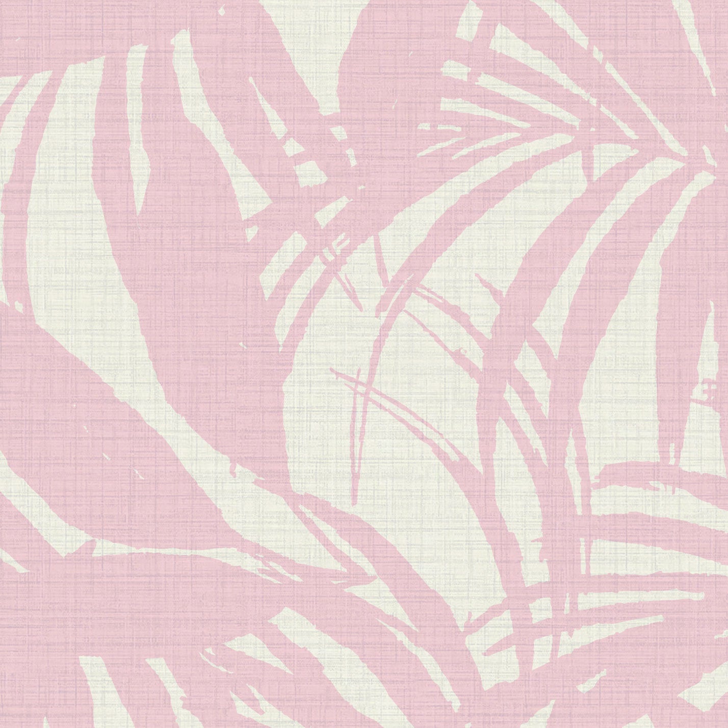 Club Paradise Palm Leaf Textured Performance Vinyl Wallpaper in Bubblegum Pink