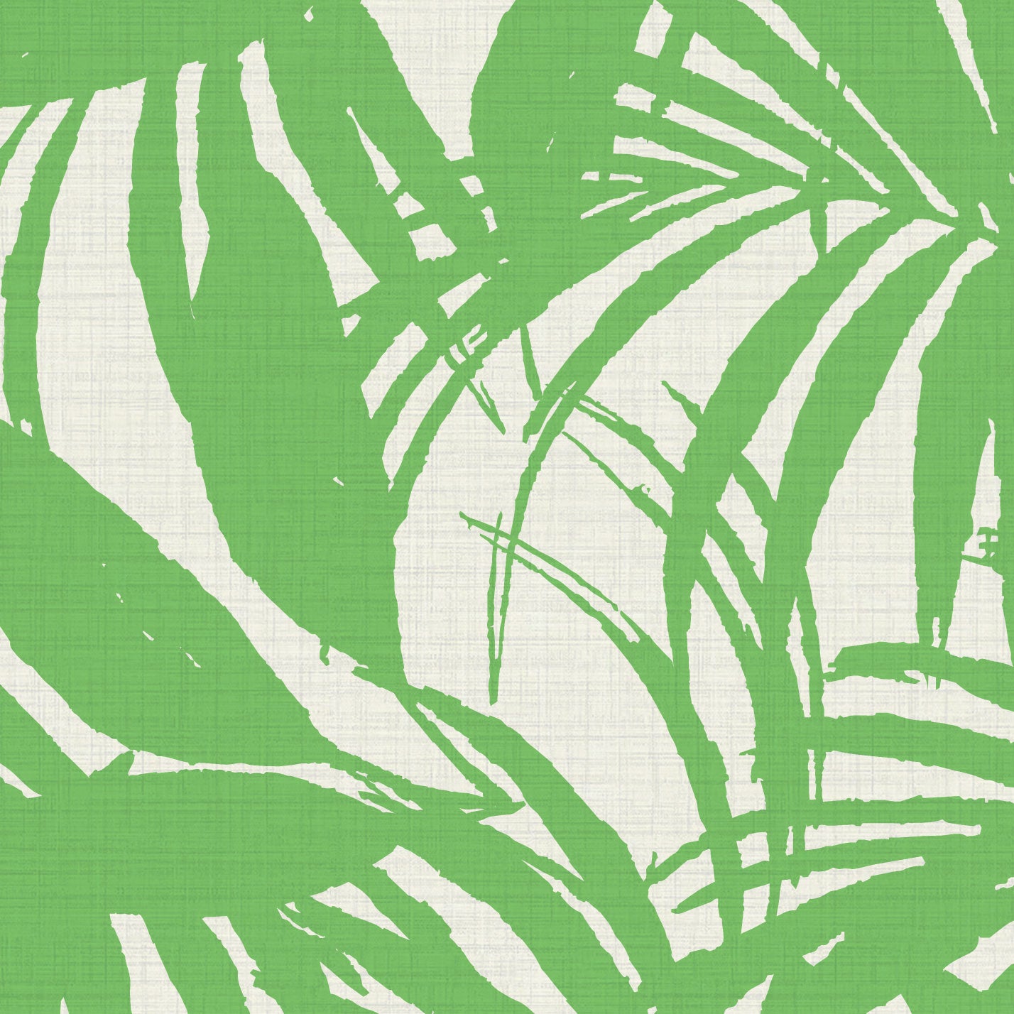 Club Paradise Palm Leaf Textured Performance Vinyl Wallpaper in Green with Envy