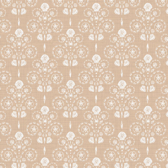 Conch Republic Textured Performance Vinyl Wallpaper in Beach Please Beige by Little Blue Designs