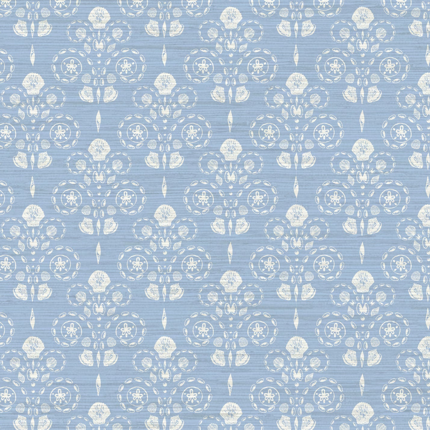 Conch Republic Wallpaper in Blue Sky Baby by Little Blue Designs