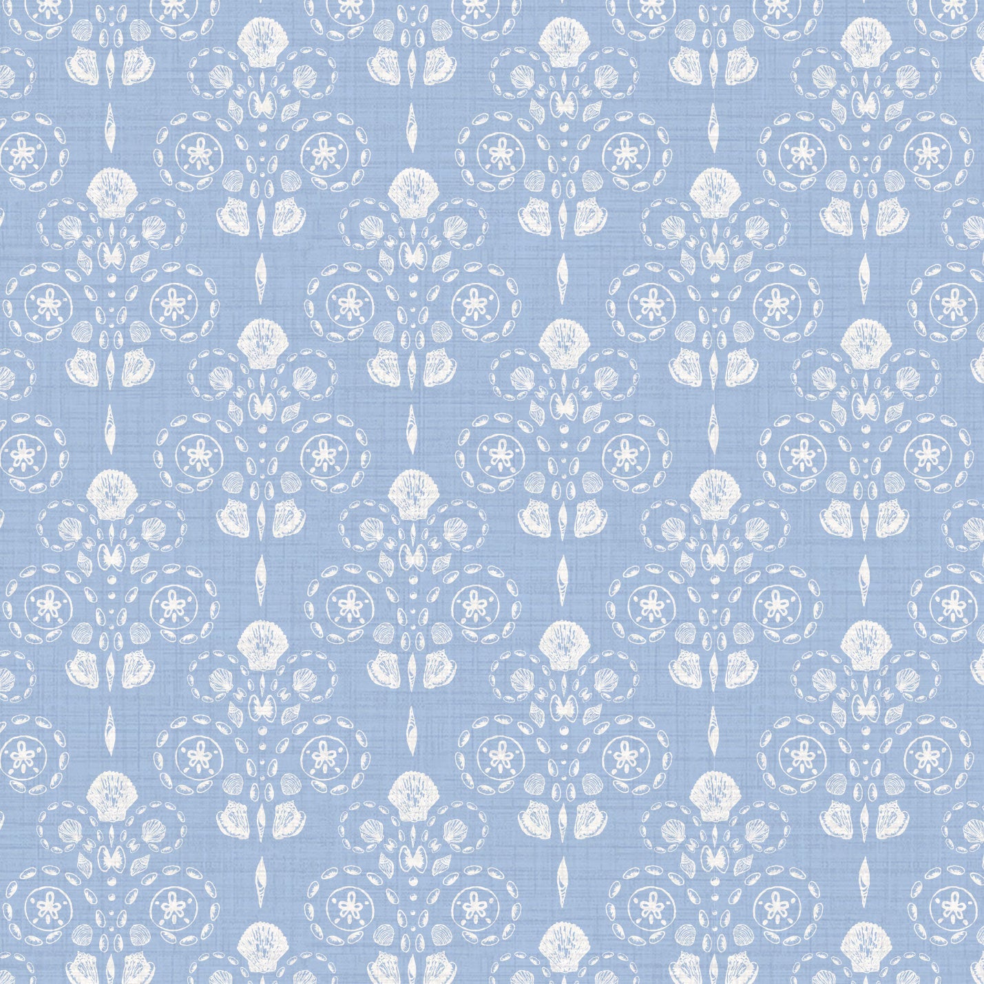 Conch Republic Textured Performance Vinyl Wallpaper in Blue Sky Baby by Little Blue Designs