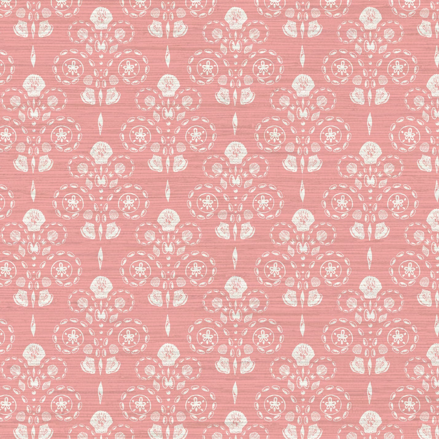 Conch Republic Wallpaper in Coral Is Calling by Little Blue Designs