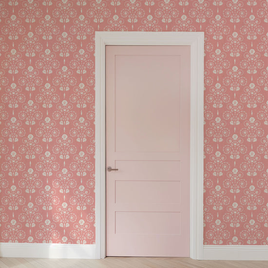 Conch Republic Wallpaper in Coral Is Calling by Little Blue Designs