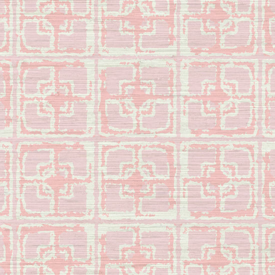 Grasscloth wallpaper Natural Textured Eco-Friendly Non-toxic High-quality Sustainable Interior Design Bold Custom Tailor-made Retro chic Grand millennial Maximalism Traditional Dopamine decor Tropical Coastal Garden Seaside Seashore Waterfront Retreat Relaxed beach vibes Beach cottage Shoreline Oceanfront Nautical Cabana preppy palm leaves breeze blocks pink palm beach palm springs stripes geometric light pink baby girls mid-century
