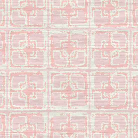 Grasscloth Paperweave wallpaper Natural Textured Eco-Friendly Non-toxic High-quality Sustainable Interior Design Bold Custom Tailor-made Retro chic Grand millennial Maximalism Traditional Dopamine decor Tropical Coastal Garden Seaside Seashore Waterfront Retreat Relaxed beach vibes Beach cottage Shoreline Oceanfront Nautical Cabana preppy palm leaves breeze blocks pink palm beach palm springs stripes geometric light pink baby girls mid-century