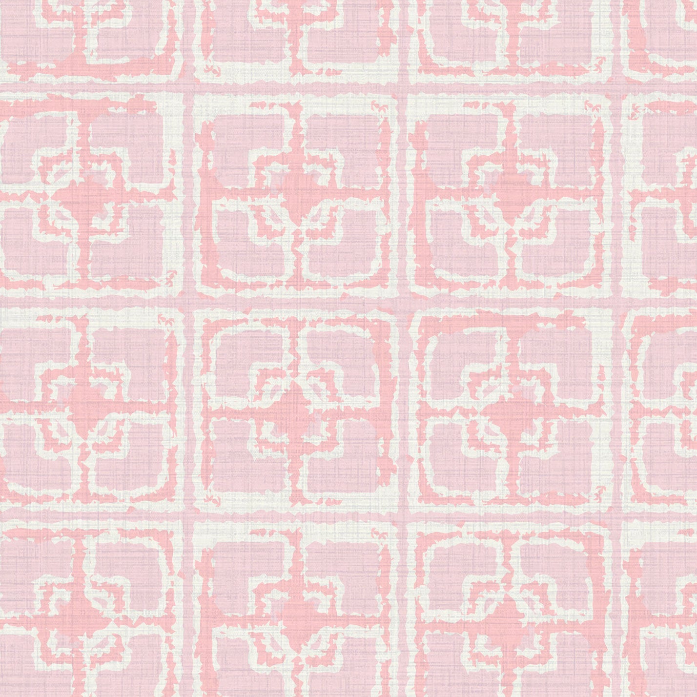 Dance Along the Edge Breeze Block Textured Performance Vinyl Wallpaper in Pink Carnation