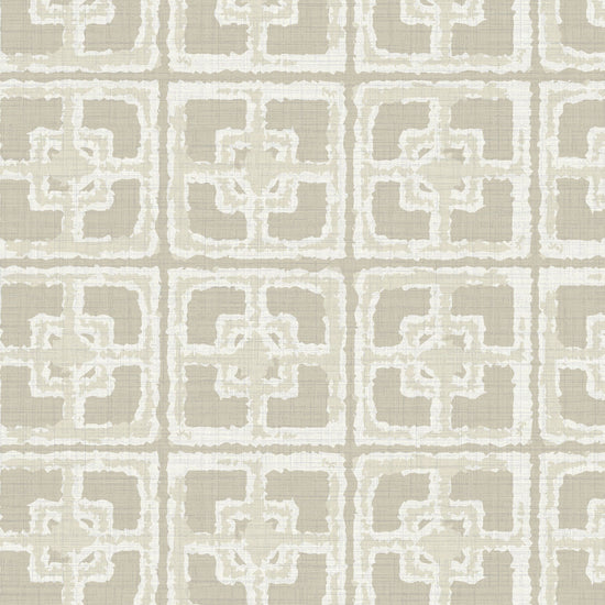 Dance Along the Edge Breeze Block Textured Performance Vinyl Wallpaper in Sand Castle Beige