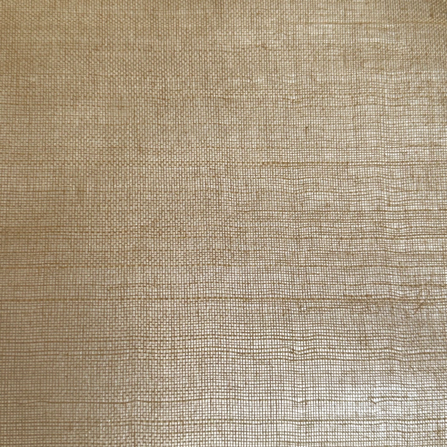 non-toxic sisal metallic textured wallpaper, eco friendly and sustainable fused to silver metallic paper on this designer wallcovering that is a tan colored neutral high-end paper.