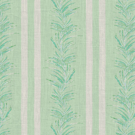 wallpaper Natural Textured Eco-Friendly Non-toxic High-quality Sustainable Interior Design Bold Custom Tailor-made Retro chic Grand millennial Maximalism Traditional Dopamine decor Tropical Jungle Coastal Garden Seaside Seashore Waterfront Vacation home styling Retreat Relaxed beach vibes Beach cottage Shoreline Oceanfront Nautical Cabana preppy Cottage core Countryside Vintage vertical stripe cabana leaf palm green mint white linen 