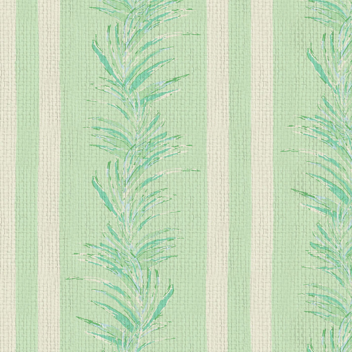 wallpaper Natural Textured Eco-Friendly Non-toxic High-quality  Sustainable Interior Design Bold Custom Tailor-made Retro chic Grand millennial Maximalism  Traditional Dopamine decor Tropical Jungle Coastal Garden Seaside Seashore Waterfront Vacation home styling Retreat Relaxed beach vibes Beach cottage Shoreline Oceanfront Nautical Cabana preppy Cottage core Countryside Vintage vertical stripe cabana leaf palm green mint white paper weave paperweave