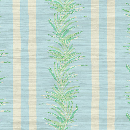 Grasscloth wallpaper Natural Textured Eco-Friendly Non-toxic High-quality  Sustainable Interior Design Bold Custom Tailor-made Retro chic Grand millennial Maximalism  Traditional Dopamine decor Tropical Jungle Coastal Garden Seaside Seashore Waterfront Vacation home styling Retreat Relaxed beach vibes Beach cottage Shoreline Oceanfront Nautical Cabana preppy Cottage core Countryside Vintage vertical stripe cabana leaf palm green french blue white