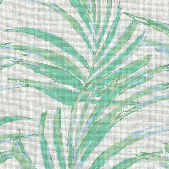 linear twisted palm leaves vertical oversized stripes Natural Textured Eco-Friendly Non-toxic High-quality Sustainable practices Sustainability Interior Design Bold Custom Tailor-made Retro chic Tropical jungle beverly hills hilton hotel palm print garden botanical Coastal Seashore Waterfront Vacation home styling Retreat Relaxed beach vibes Beach cottage Shoreline beverly hills hotel ocean blue sky light baby pastel green mint sage fabric upholstery