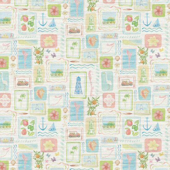 From Florida with Love Wallpaper in Sun Rays by Little Blue Designs