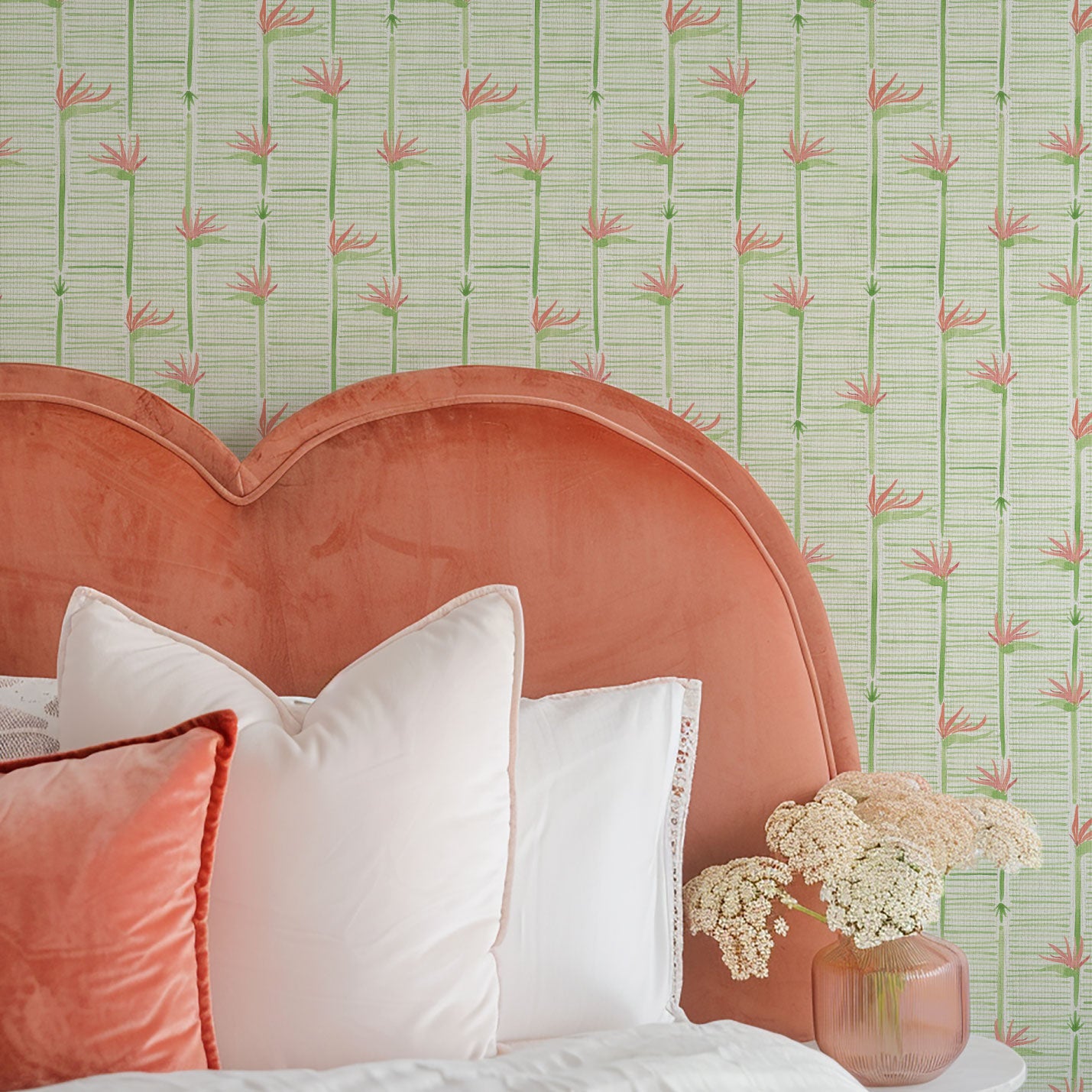 Gulf Coast Highway Wallpaper in Greener Grass by Little Blue Designs