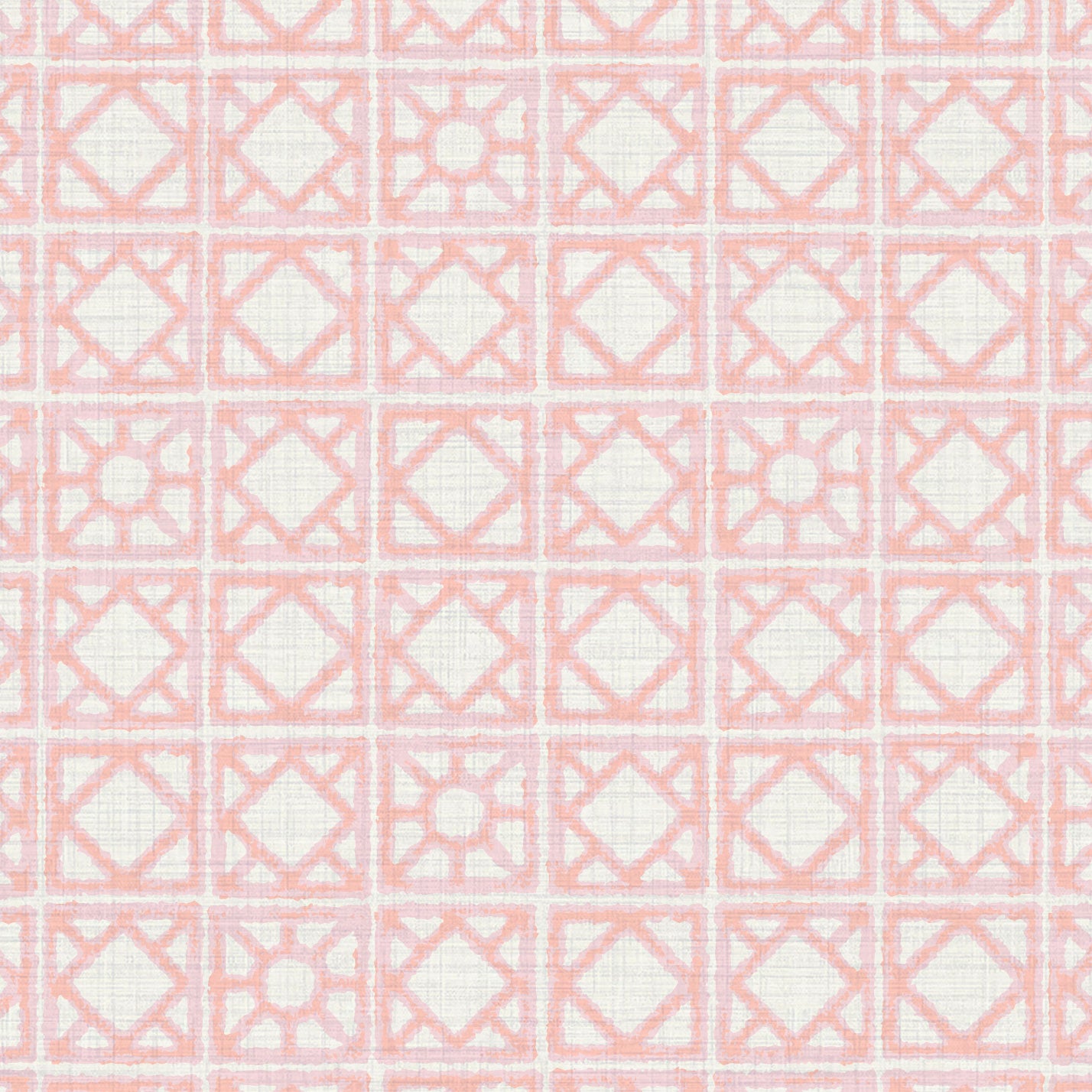 Invisible Touch Breeze Block Textured Performance Vinyl Wallpaper in Pink Carnation