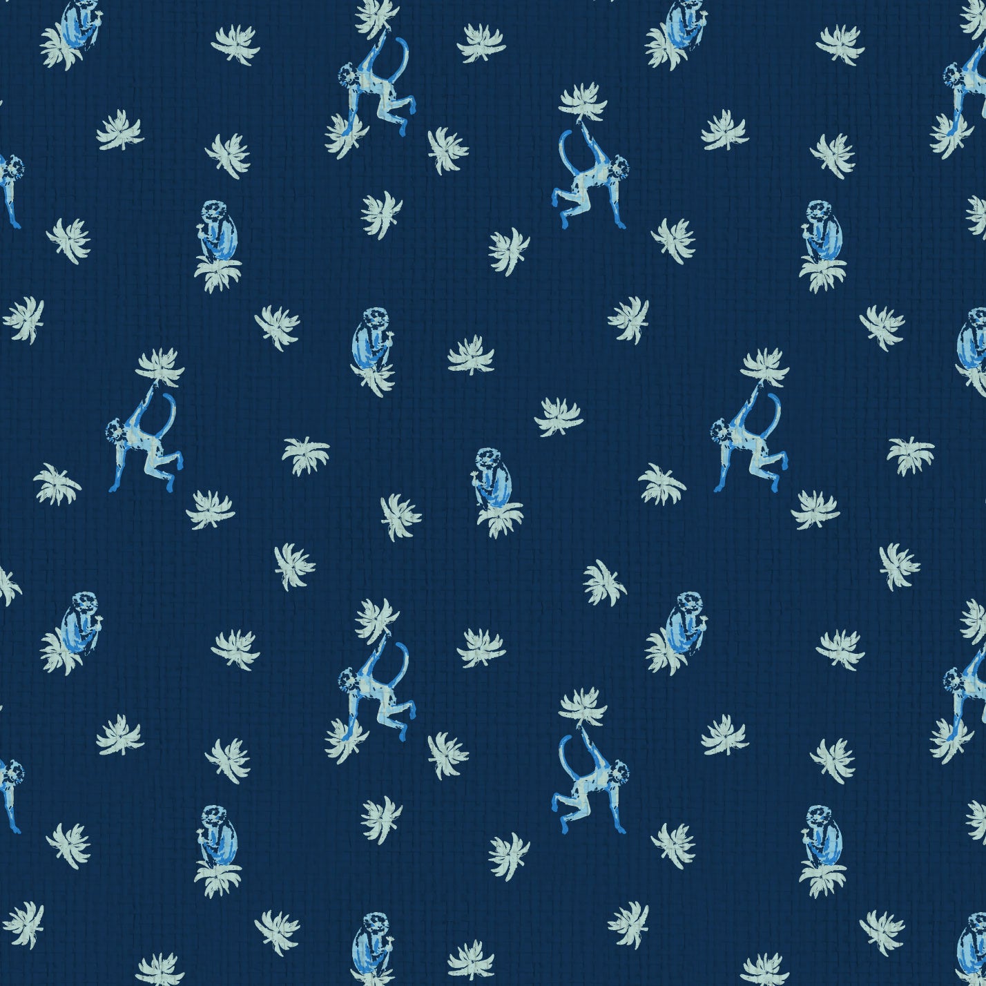 wallpaper Natural Textured Eco-Friendly Non-toxic High-quality  Sustainable Interior Design Bold Custom Tailor-made Retro chic Grandmillennial Maximalism  Traditional Dopamine decor tropical jungle kid playroom animal monkey chintz chinoiserie preppy playroom nursery bathroom french blue light sky ocean white cream neutral mini icon navy dark paper weave paperweave