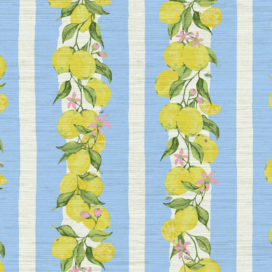 Grasscloth wallpaper Natural Textured Eco-Friendly Non-toxic High-quality  Sustainable Interior Design Bold Custom Tailor-made Retro chic Grand millennial Maximalism  Traditional Dopamine decor Coastal Garden Seaside Seashore Waterfront Cottage core Countryside Vintage Imperfect Rural Farm core rustic stripe feminine floral lemon stripe horizontal fruit food  preppy stripe yellow white pink mint green french blue 