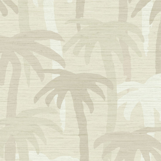 Grasscloth wallpaper Natural Textured Eco-Friendly Non-toxic High-quality  Sustainable Interior Design Bold Custom Tailor-made Retro chic Bold Tropical Jungle Coastal Garden Seaside Coastal Seashore Waterfront Vacation home styling Retreat Relaxed beach vibes Beach cottage Shoreline Oceanfront palm tree '90s surf graphic neutral tonal white cream off-white sand tan beige