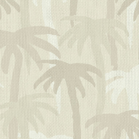 wallpaper Natural Textured Eco-Friendly Non-toxic High-quality Sustainable Interior Design Bold Custom Tailor-made Retro chic Bold Tropical Jungle Coastal Garden Seaside Coastal Seashore Waterfront Vacation home styling Retreat Relaxed beach vibes Beach cottage Shoreline Oceanfront palm tree '90s surf graphic neutral tonal white cream off-white sand tan beige paperweave paper weave