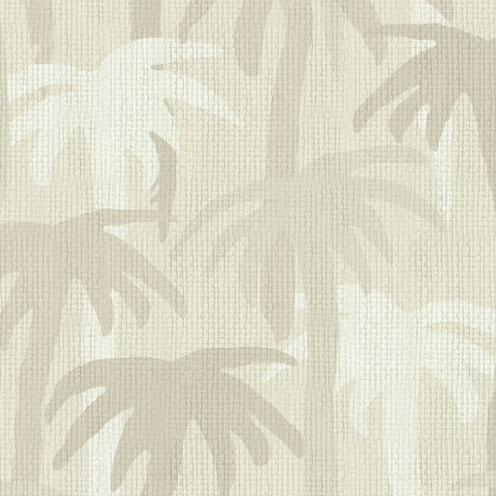 wallpaper Natural Textured Eco-Friendly Non-toxic High-quality Sustainable Interior Design Bold Custom Tailor-made Retro chic Bold Tropical Jungle Coastal Garden Seaside Coastal Seashore Waterfront Vacation home styling Retreat Relaxed beach vibes Beach cottage Shoreline Oceanfront palm tree '90s surf graphic neutral tonal white cream off-white sand tan beige paperweave paper weave