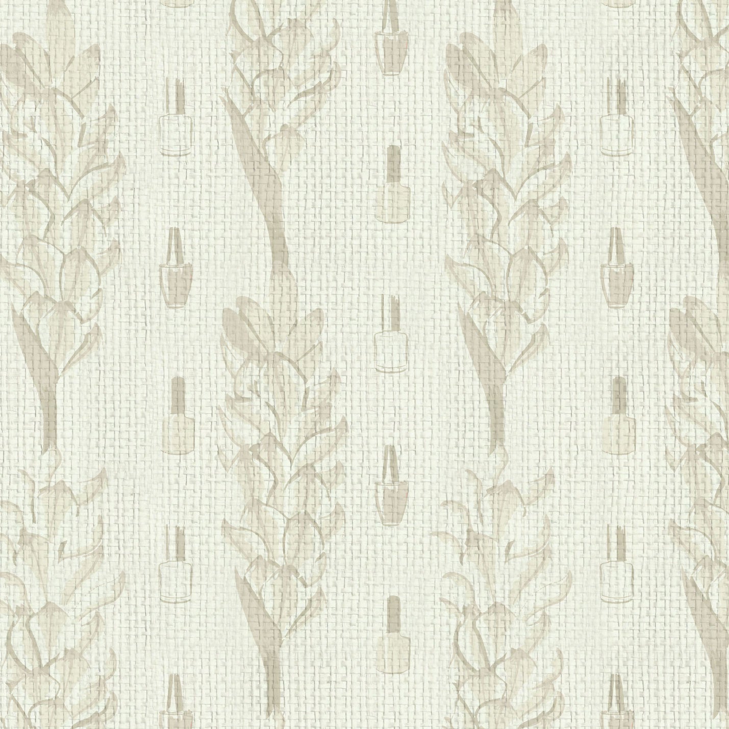 wallpaper Natural Textured Eco-Friendly Non-toxic High-quality Sustainable Interior Design Bold Custom Tailor-made Retro chic Bold Salon Beauty lips Botox jungle bold stripe botanical flower florals vertical nail nail polish beauty bar salon tan cream white beige sand neutral natural tonal paperweave paper weave