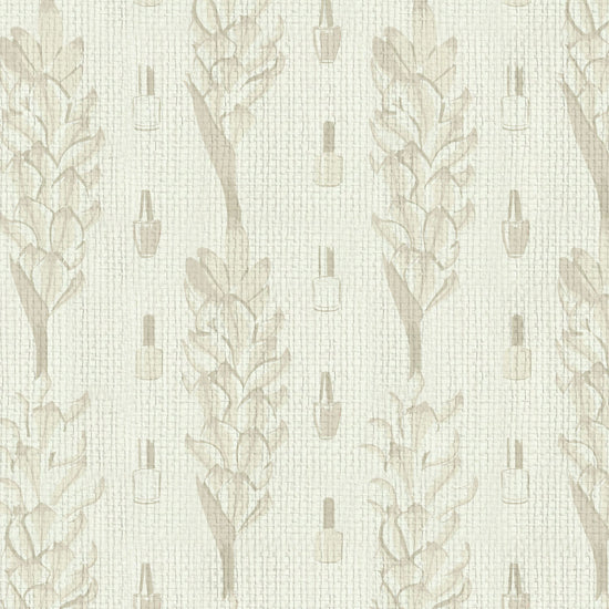 wallpaper Natural Textured Eco-Friendly Non-toxic High-quality Sustainable Interior Design Bold Custom Tailor-made Retro chic Bold Salon Beauty lips Botox jungle bold stripe botanical flower florals vertical nail nail polish beauty bar salon tan cream white beige sand neutral natural tonal paperweave paper weave