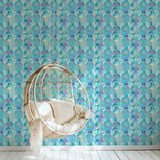 brittany atkinson art collaboration geometric stripe wallpaper wall covering grasscloth grass cloth paper weave textured custom luxury natural woman artist women contemporary modern interior design bold tailor made Eco-Friendly
Non-toxic
High-quality 
Sustainable
Retro chic
Grand millennial
Maximalism 
Traditional
Dopamine decor
girly kids blue ocean turq turquoise sky blue purple lavender 