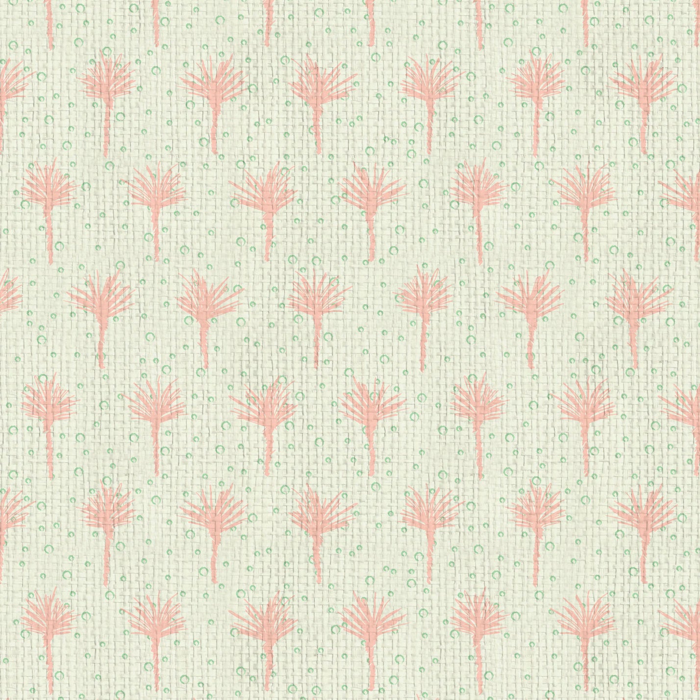 wallpaper Natural Textured Eco-Friendly Non-toxic High-quality Sustainable Interior Design Bold Custom Tailor-made Retro chic Grand millennial Maximalism Traditional Dopamine decor Tropical Jungle Coastal Garden Seaside Seashore Waterfront Vacation home styling Retreat Relaxed beach vibes Beach cottage Shoreline Oceanfront Nautical Cabana preppy palm tree polka dots pink baby girl nursery paper weave paperweave basketweave basket weave