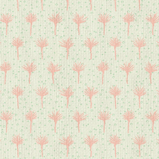 wallpaper Natural Textured Eco-Friendly Non-toxic High-quality Sustainable Interior Design Bold Custom Tailor-made Retro chic Grand millennial Maximalism Traditional Dopamine decor Tropical Jungle Coastal Garden Seaside Seashore Waterfront Vacation home styling Retreat Relaxed beach vibes Beach cottage Shoreline Oceanfront Nautical Cabana preppy palm tree polka dots pink baby girl nursery paper weave paperweave basketweave basket weave