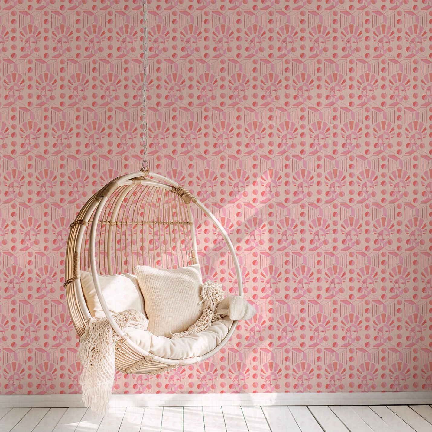 brittany atkinson art collaboration geometric stripe wallpaper wall covering grasscloth grass cloth paper weave textured custom luxury natural woman artist women contemporary modern interior design bold tailor made Eco-Friendly
Non-toxic
High-quality 
Sustainable
Retro chic
Grand millennial
Maximalism 
Traditional
Dopamine decor
girly kids pink orange baby pink light pink