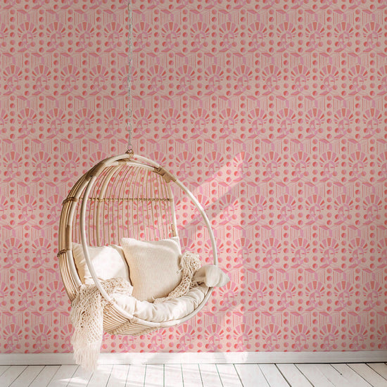 brittany atkinson art collaboration geometric stripe wallpaper wall covering grasscloth grass cloth paper weave textured custom luxury natural woman artist women contemporary modern interior design bold tailor made Eco-Friendly
Non-toxic
High-quality 
Sustainable
Retro chic
Grand millennial
Maximalism 
Traditional
Dopamine decor
girly kids pink orange baby pink light pink