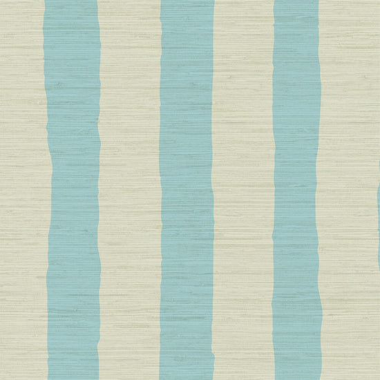 Grasscloth wallpaper Natural Textured Eco-Friendly Non-toxic High-quality  Sustainable Interior Design Bold Custom Tailor-made Retro chic Tropical Jungle Coastal preppy Garden Seaside Coastal Seashore Waterfront Vacation home styling Retreat Relaxed beach vibes Beach cottage Shoreline Oceanfront Nautical wide vertical stripe cabana white sky ocean blue