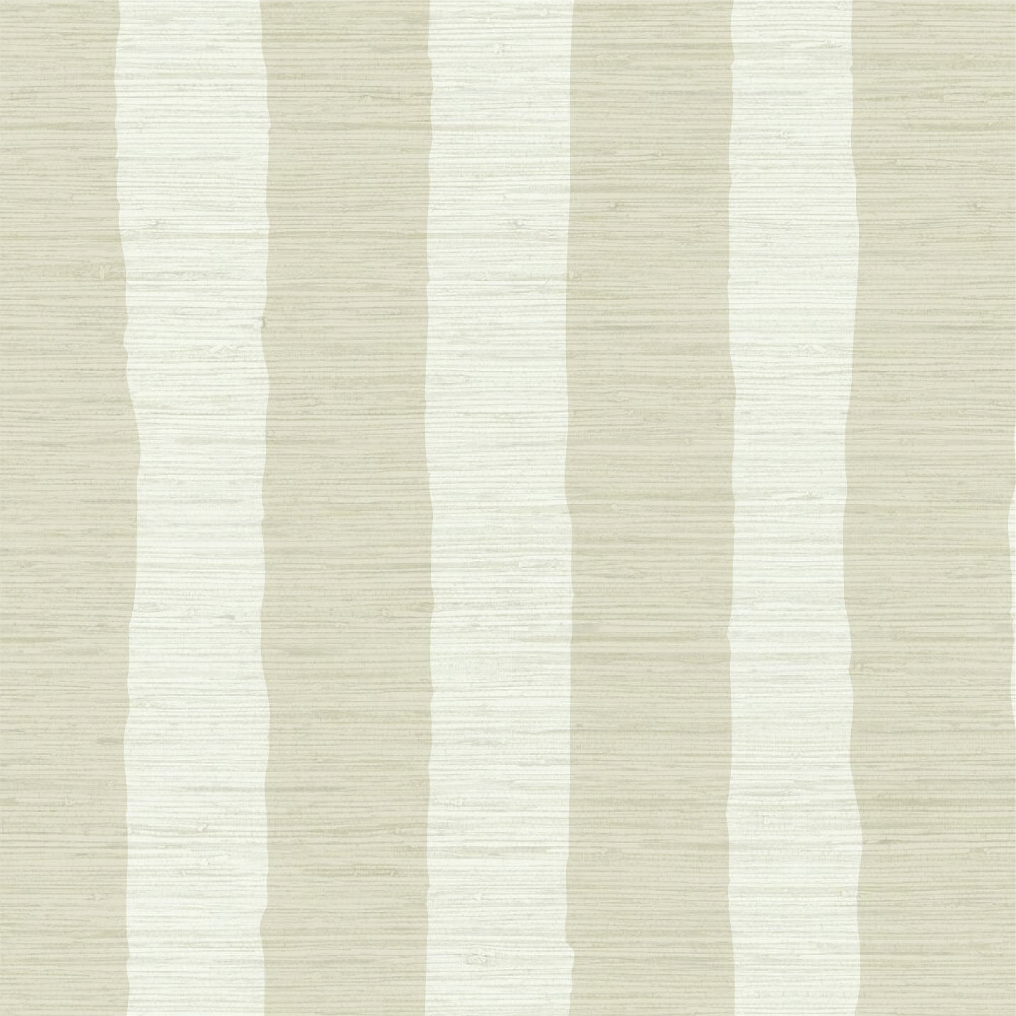 Load image into Gallery viewer, Classic wide 2 color stripe back to white hand painted lines printed on grasscloth wallpaper
