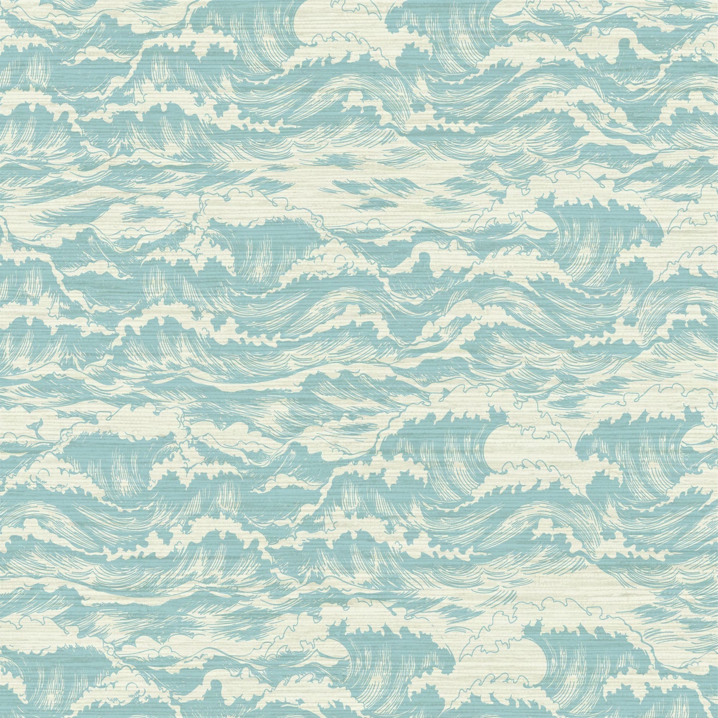 Grasscloth wallpaper Natural Textured Eco-Friendly Non-toxic High-quality  Sustainable Interior Design Bold Custom Tailor-made Retro chic Seaside Coastal Seashore Waterfront Vacation home styling Retreat Relaxed beach vibes Beach cottage Shoreline Oceanfront Nautical Cabana ocean waves water surf blue teal light blues