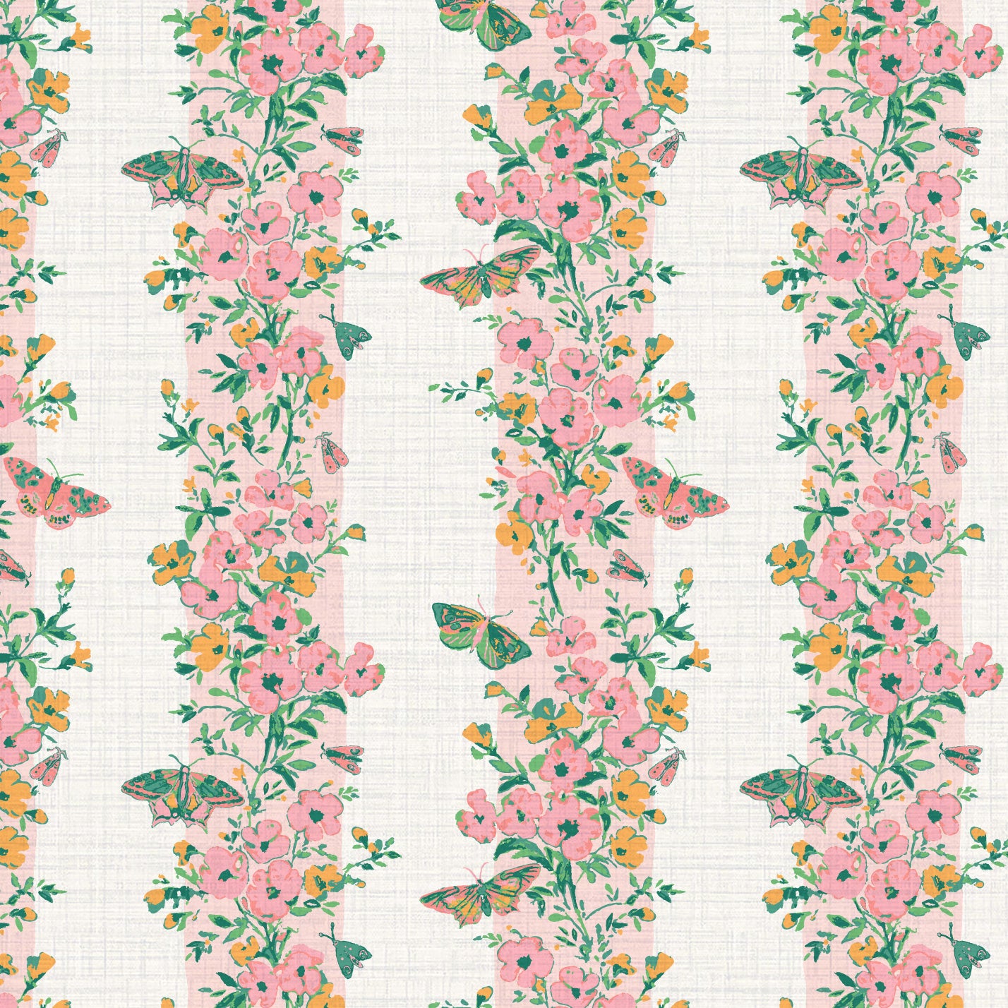 Tropical Floral Border Vinyl
