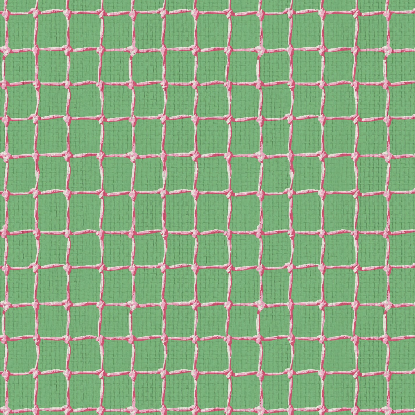 wallpaper Natural Textured Eco-Friendly Non-toxic High-quality Sustainable Interior Design Bold Custom Tailor-made Retro chic Tropical Jungle Coastal Cabana preppy Pickleball Sport gameroom kids stripe horizontal  kelly green grass neon hot pink net tennis pickleball paper weave paperweave basketweave basket weave