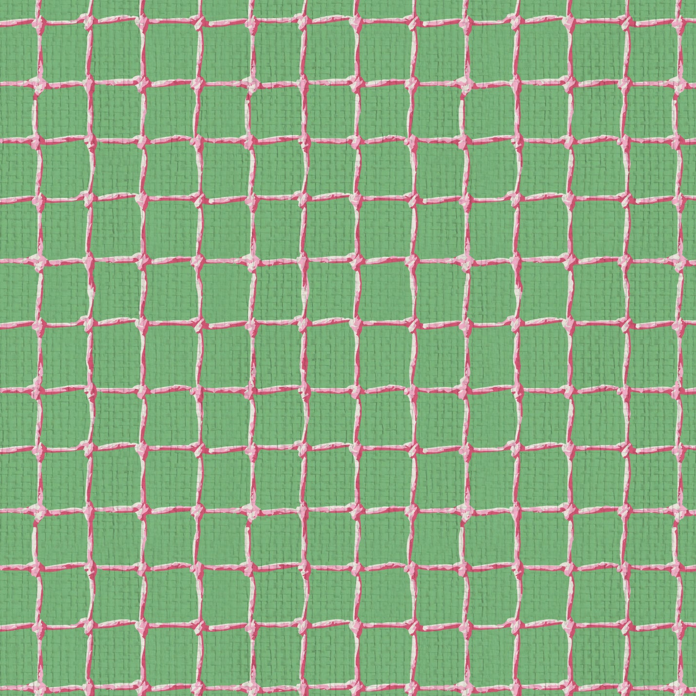 wallpaper Natural Textured Eco-Friendly Non-toxic High-quality Sustainable Interior Design Bold Custom Tailor-made Retro chic Tropical Jungle Coastal Cabana preppy Pickleball Sport gameroom kids stripe horizontal  kelly green grass neon hot pink net tennis pickleball paper weave paperweave basketweave basket weave