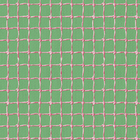 wallpaper Natural Textured Eco-Friendly Non-toxic High-quality Sustainable Interior Design Bold Custom Tailor-made Retro chic Tropical Jungle Coastal Cabana preppy Pickleball Sport gameroom kids stripe horizontal  kelly green grass neon hot pink net tennis pickleball paper weave paperweave basketweave basket weave