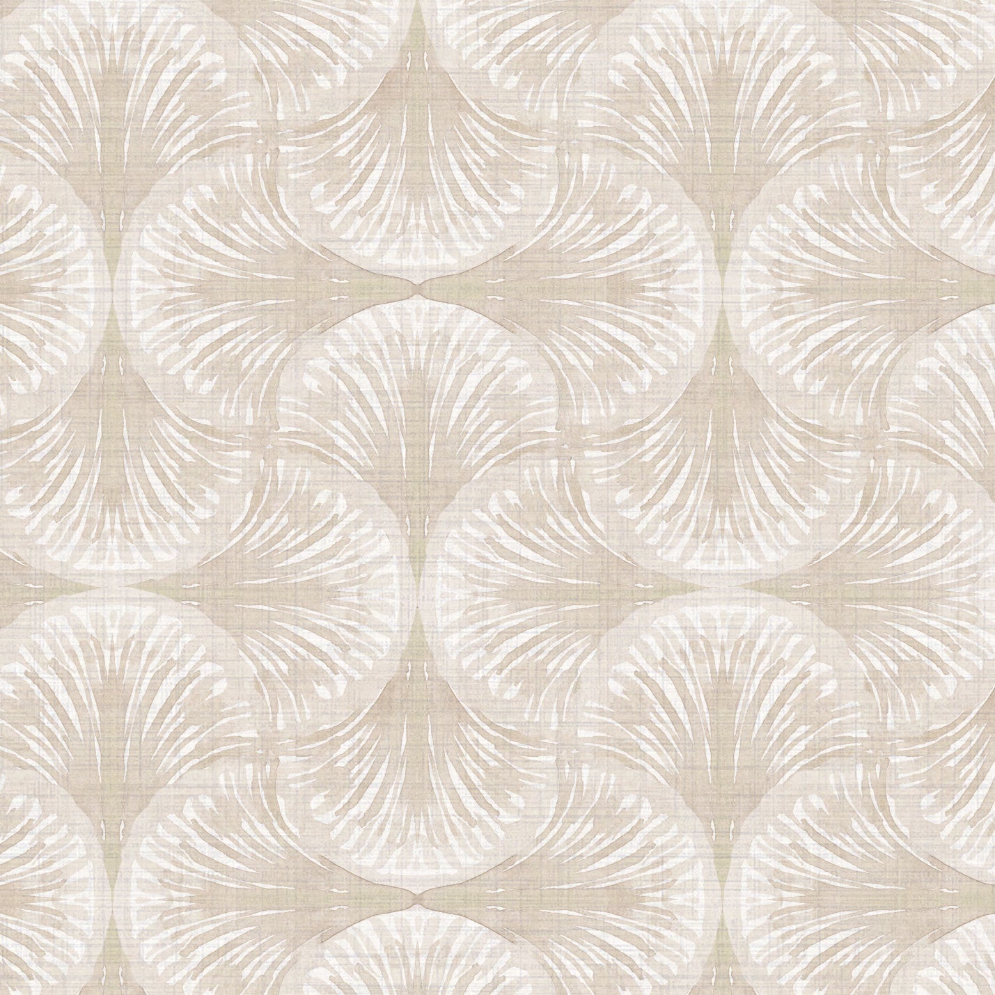 South Beach Textured Performance Vinyl Wallpaper in Beach Please Beige by Little Blue Designs