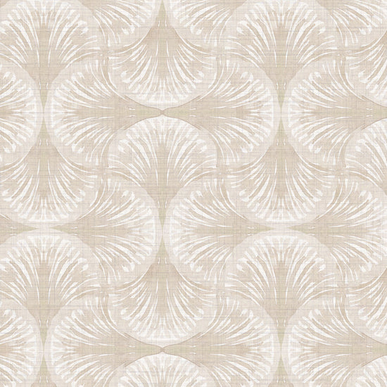 South Beach Textured Performance Vinyl Wallpaper in Beach Please Beige by Little Blue Designs