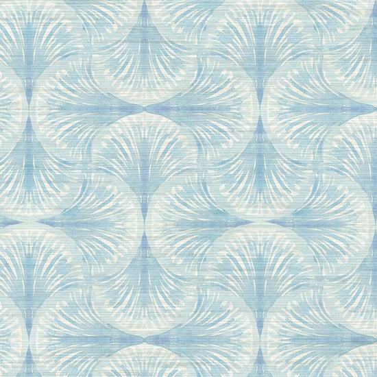 South Beach Wallpaper in Blue Sky Baby by Little Blue Designs