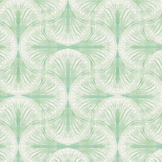 South Beach Textured Performance Vinyl Wallpaper in Greener Grass by Little Blue Designs