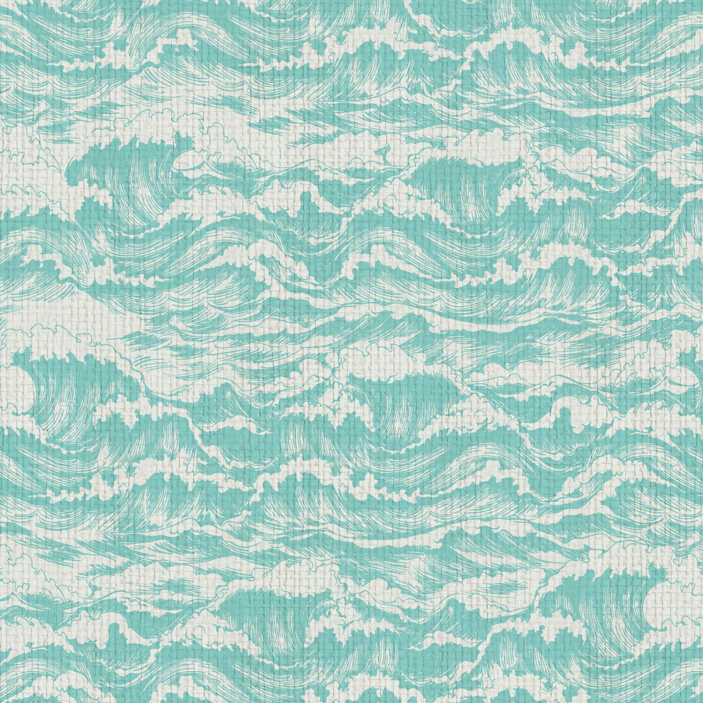 wallpaper Natural Textured Eco-Friendly Non-toxic High-quality  Sustainable Interior Design Bold Custom Tailor-made Retro chic Seaside Coastal Seashore Waterfront Vacation home styling Retreat Relaxed beach vibes Beach cottage Shoreline Oceanfront Nautical Cabana ocean waves water surf blue teal light blue paper weave paperweave