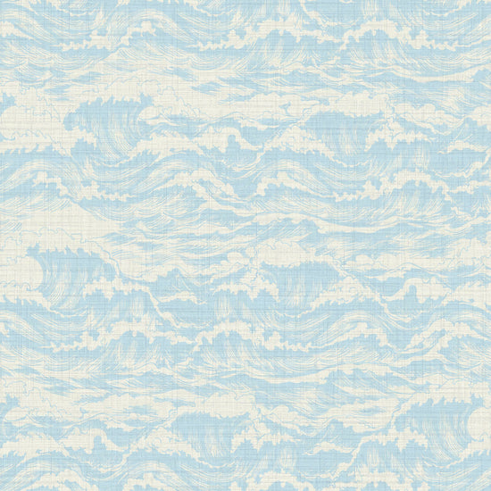 Splish Splash Waves Textured Performance Vinyl Wallpaper in Ocean Waves