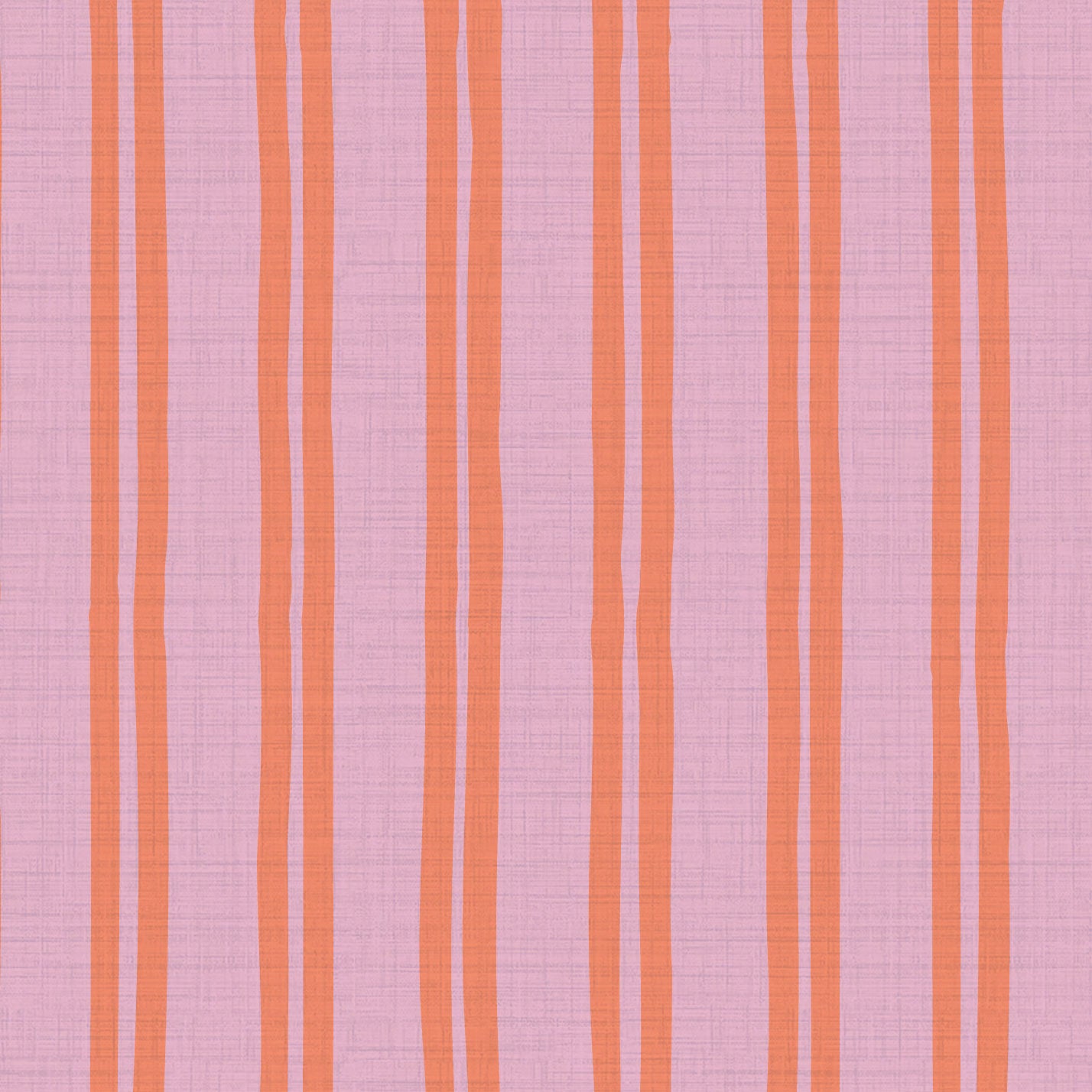 Stripe Stripe Baby Textured Performance Vinyl Wallpaper in Bubblegum Pink