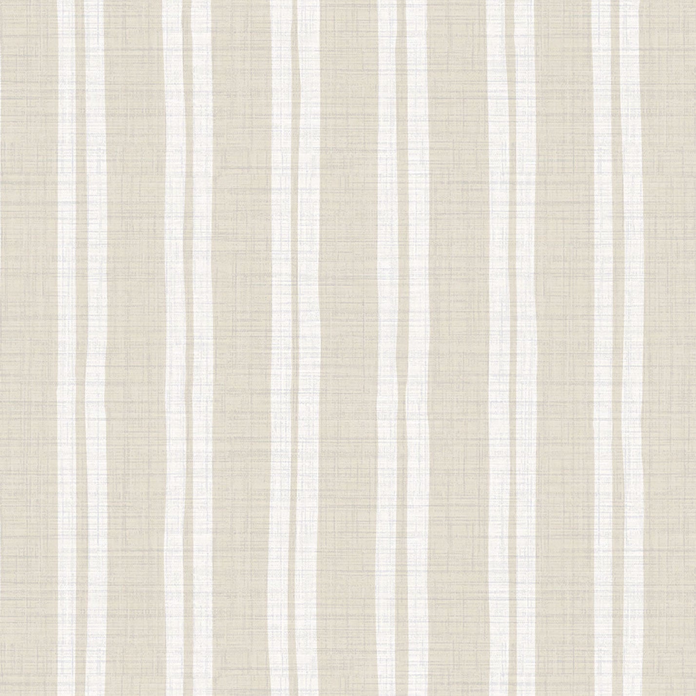 Stripe Stripe Baby Textured Performance Vinyl Wallpaper in White Wedding & Beige