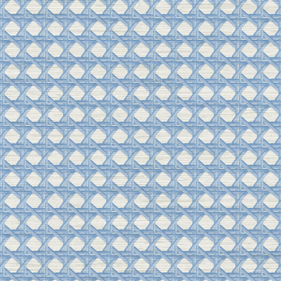 Sugar Cane Mini Wallpaper in Blue Sky Baby by Little Blue Designs