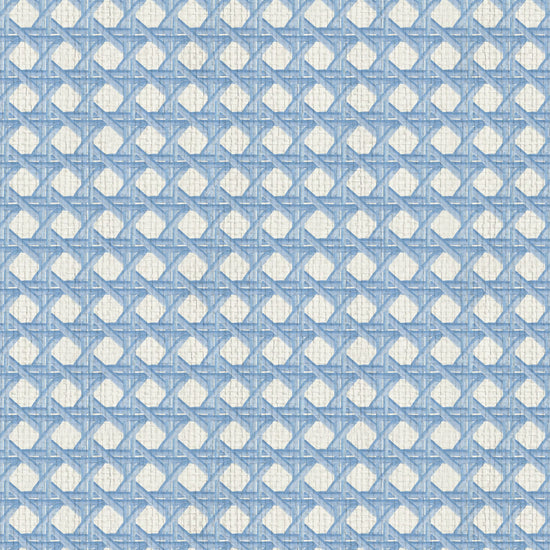 Sugar Cane Mini Wallpaper in Blue Sky Baby by Little Blue Designs